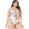Plus Size Refreshing Flowers Sexy Summer Women's Bikini Set
