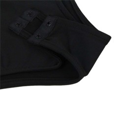 Colored Lace Striped Puff Sleeves Teddy Colored Lace Striped Puff Sleeves Teddy