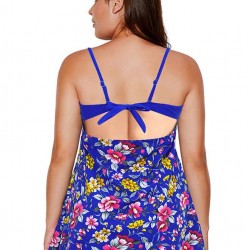 Plus Size Floral Print Sexy Summer Women's One Piece Swimwear