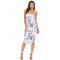 Printed Spaghetti Strap Design Midi Casual Dress