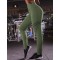 Green Women Yoga Pants Stripe Design Fitness pants