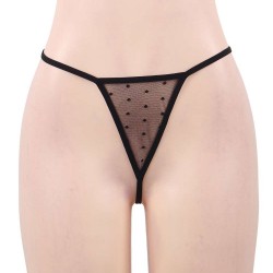 Plus Size Black Sexy Lace Transparent Pajamas Underwear Set